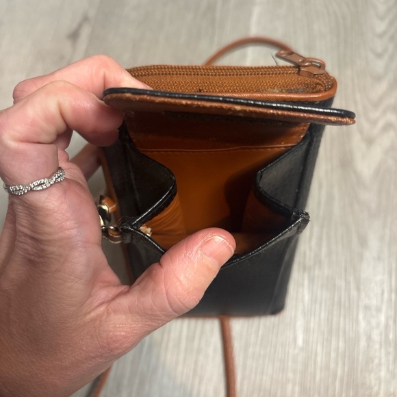 Dooney & Bourke Black and Tan Crossbody Bag - Picture 7 of 7